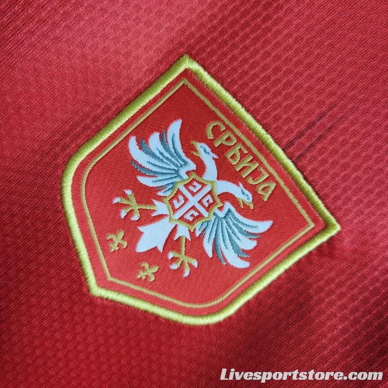 2022 Serbia Home Soccer Jersey Soccer Jersey