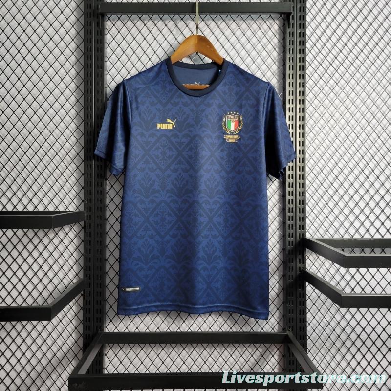 2022 Italy European Championship Special Edition Royal Blue Jersey