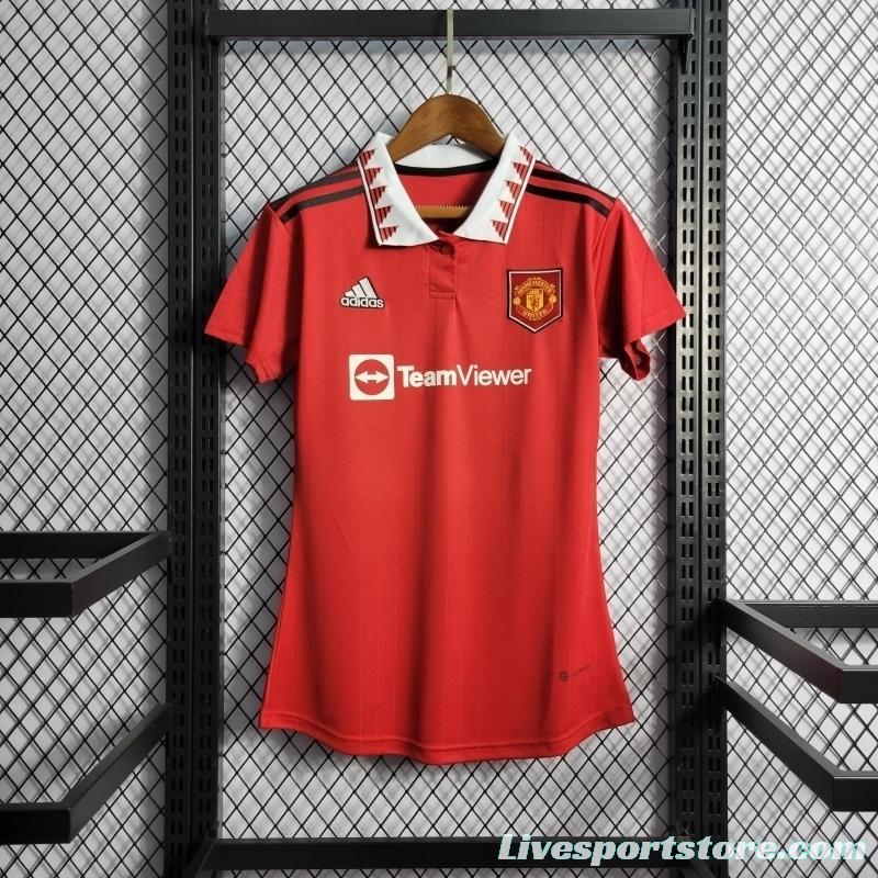 22/23 Woman Manchester United Home S Soccer Jersey