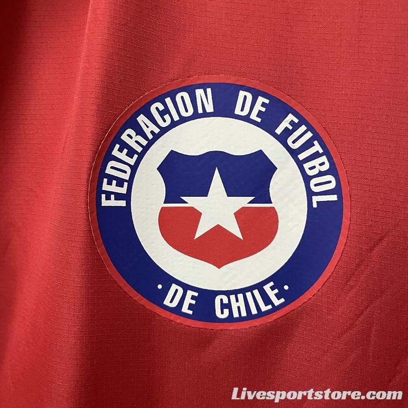 2022 Windbreaker Chile Home Soccer Jersey