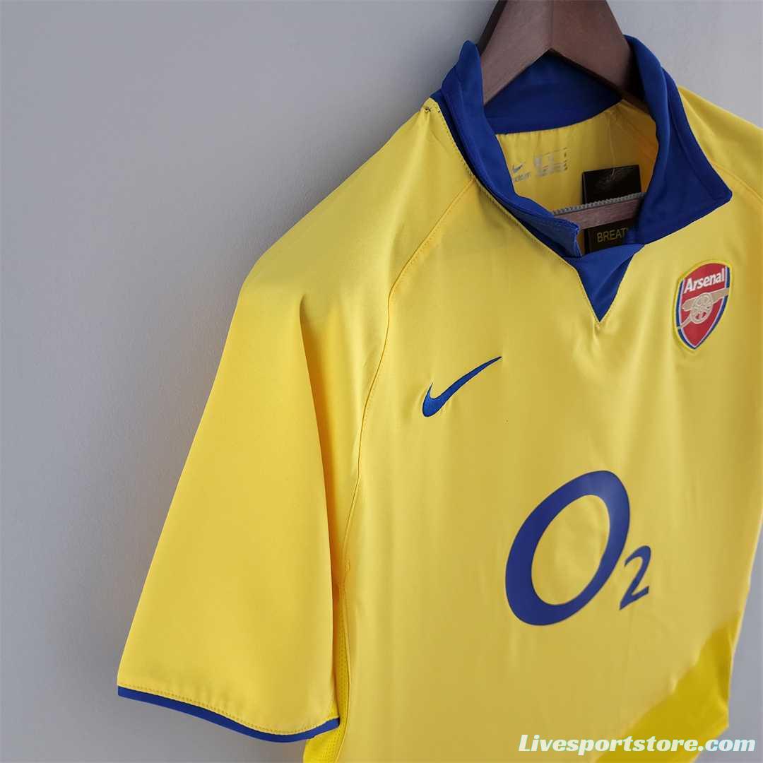 Retro 03-05 Arsenal Away Soccer Jersey