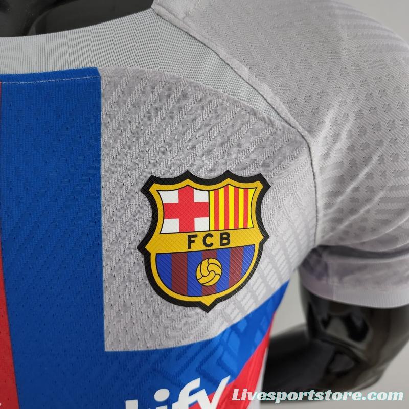 Player Version 22/23 Barcelona THIRD Soccer Jersey