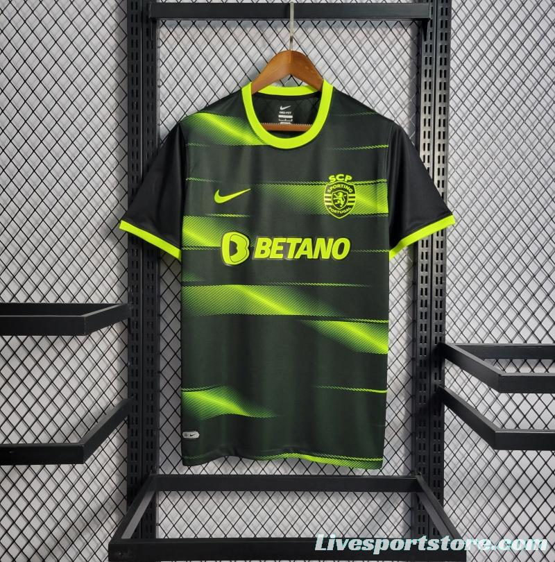 22 23 Sporting Lisbon Away Soccer Jersey