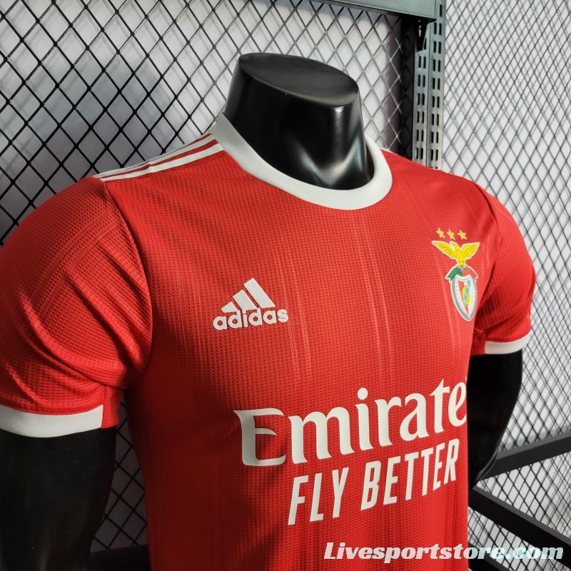 22/23 Player Version Benfica Home Soccer Jersey