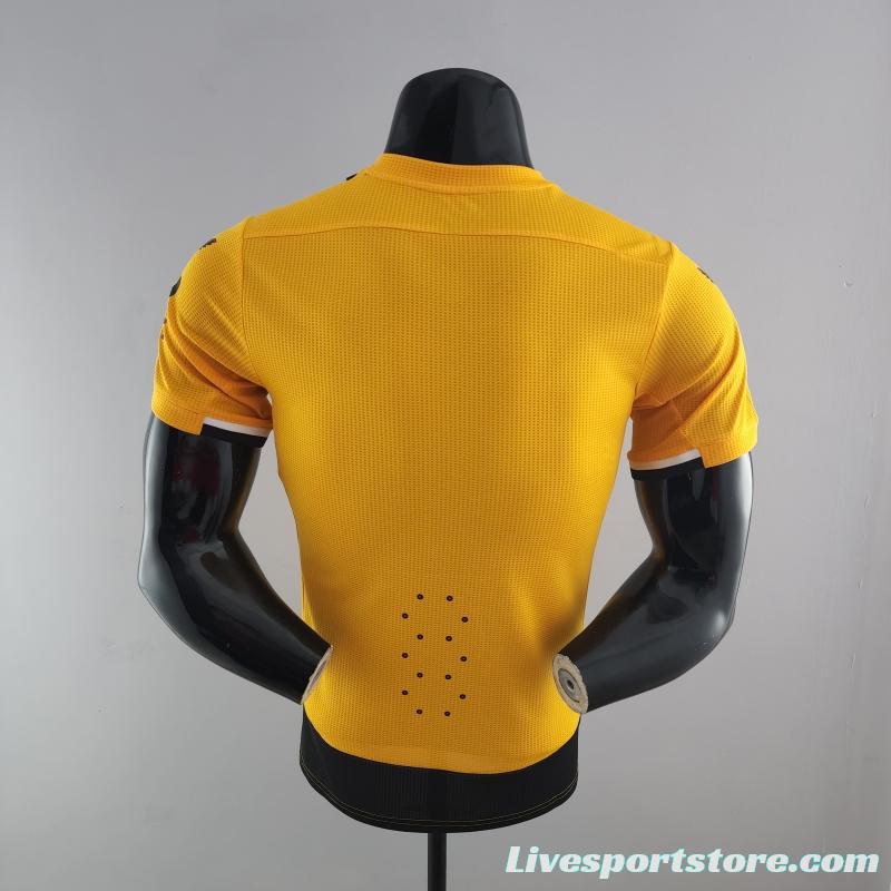 Player Version 22/23 Wolverhampton Wanderers Home Soccer Jersey