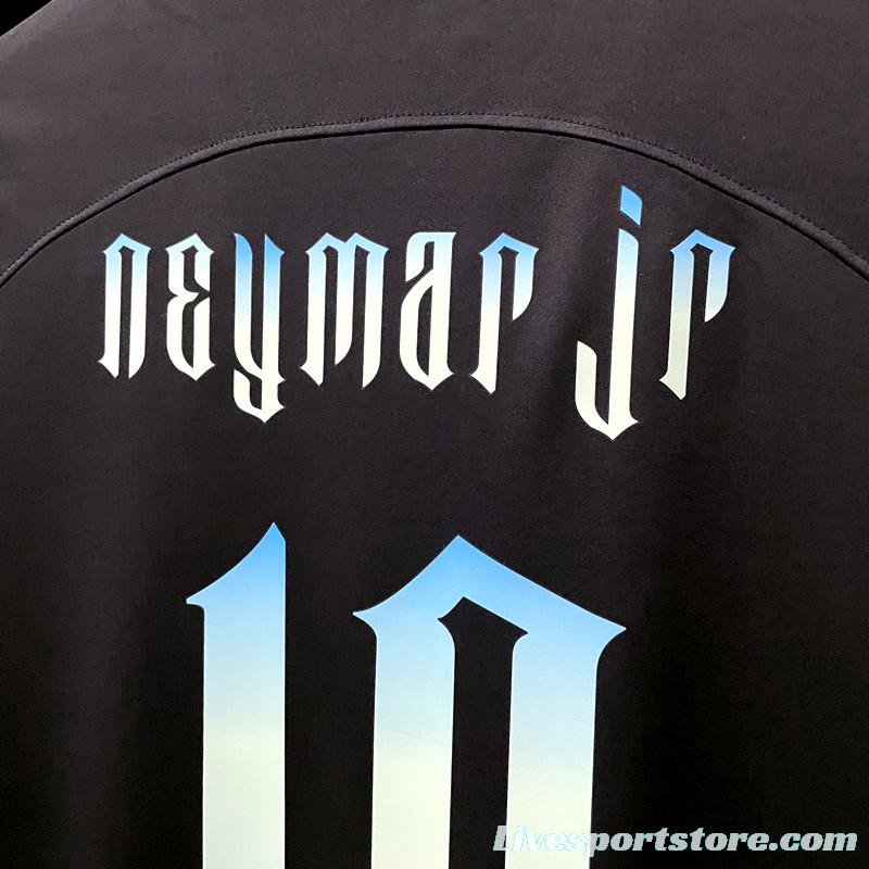 2022 Brazil Black Neymar JR #10 Printing Jersey