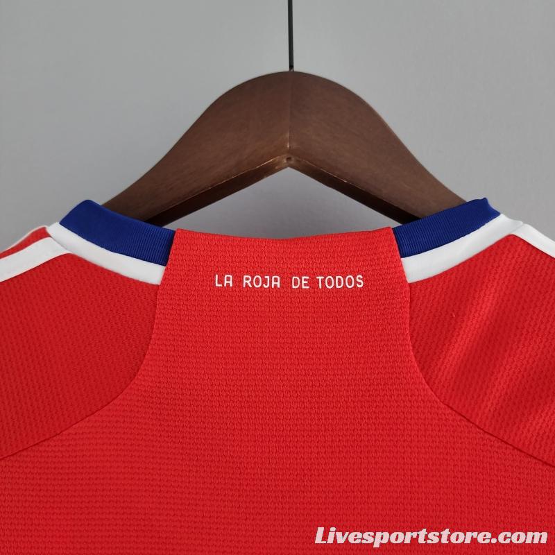 2022 Chile Home Soccer Jersey