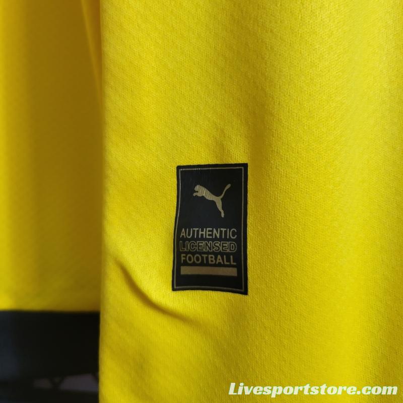 22/23 Long Sleeve Borussia Dortmund Home Soccer Jersey