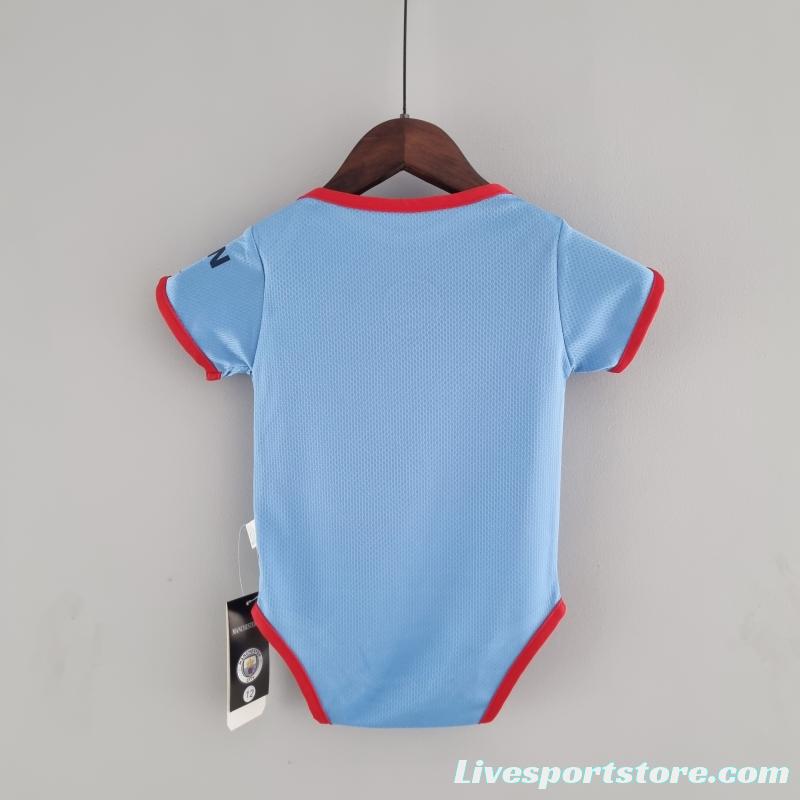 22/23 Manchester City Home Baby KM#0029 9-12 Soccer Jersey