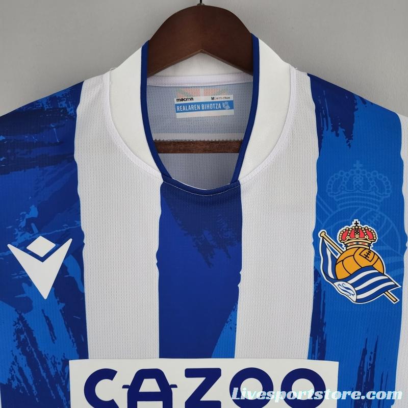 22/23 Real Sociedad Home Soccer Jersey