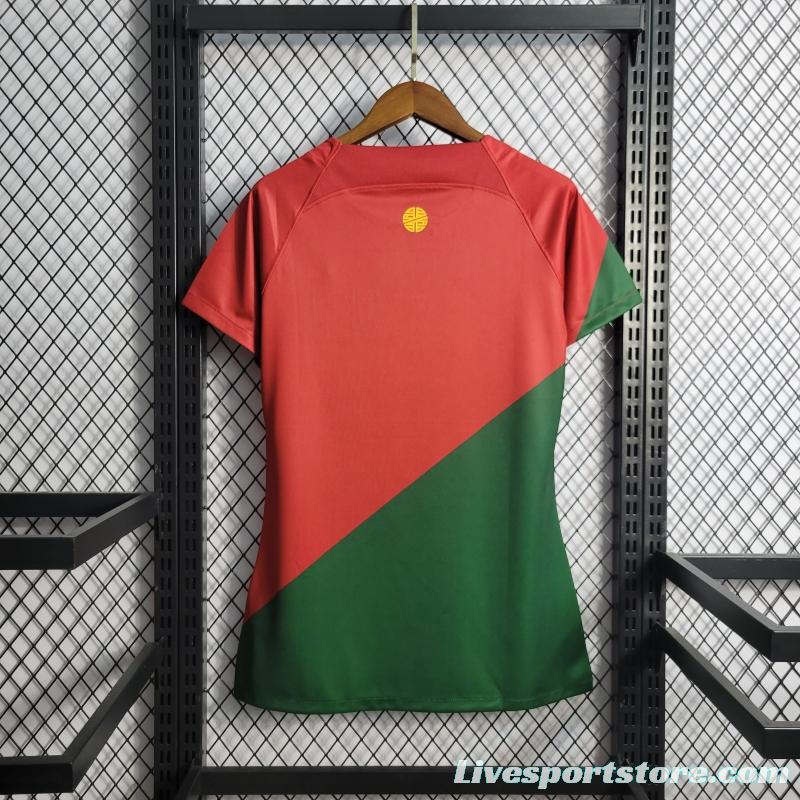 2022 Women's Portugal Home National Team Soccer Jersey