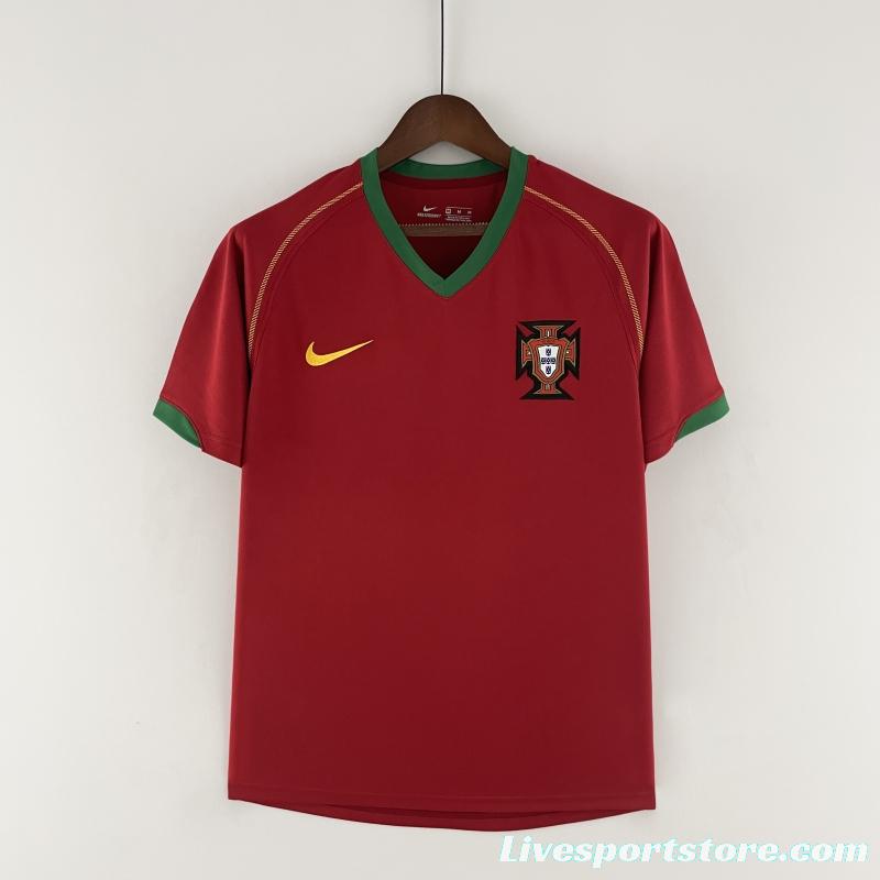 Retro Portugal 2006 Home Soccer Jersey