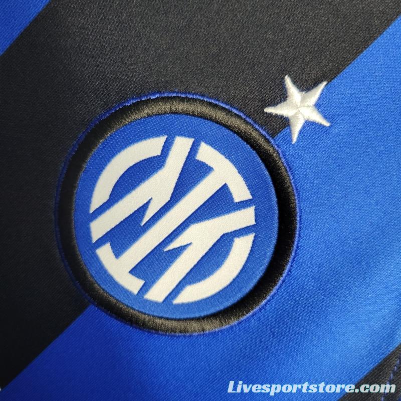 22/23 Inter Milan Home Soccer Jersey With Patch