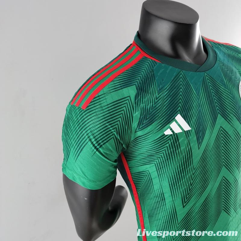 Player Version 2022 Mexico Home Soccer Jersey