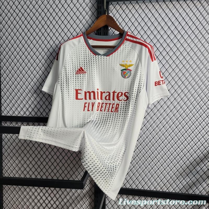 22/23 Benfica Third White Soccer Jersey