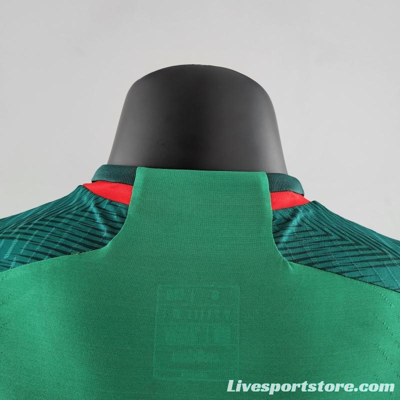 Player Version 2022 Mexico Home Soccer Jersey