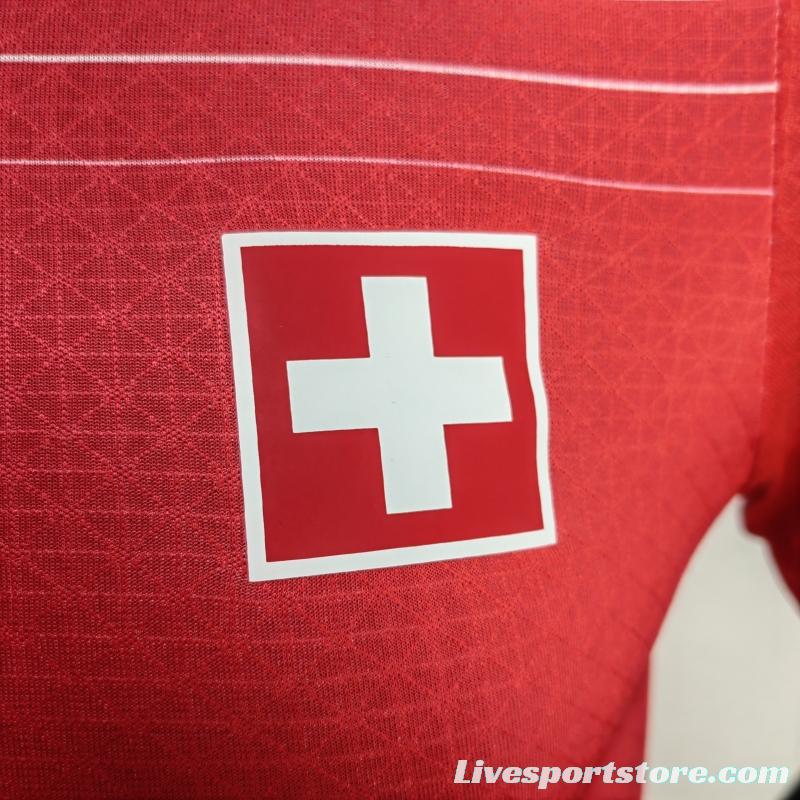 Player Version 2022 Switzerland Home Soccer Jersey