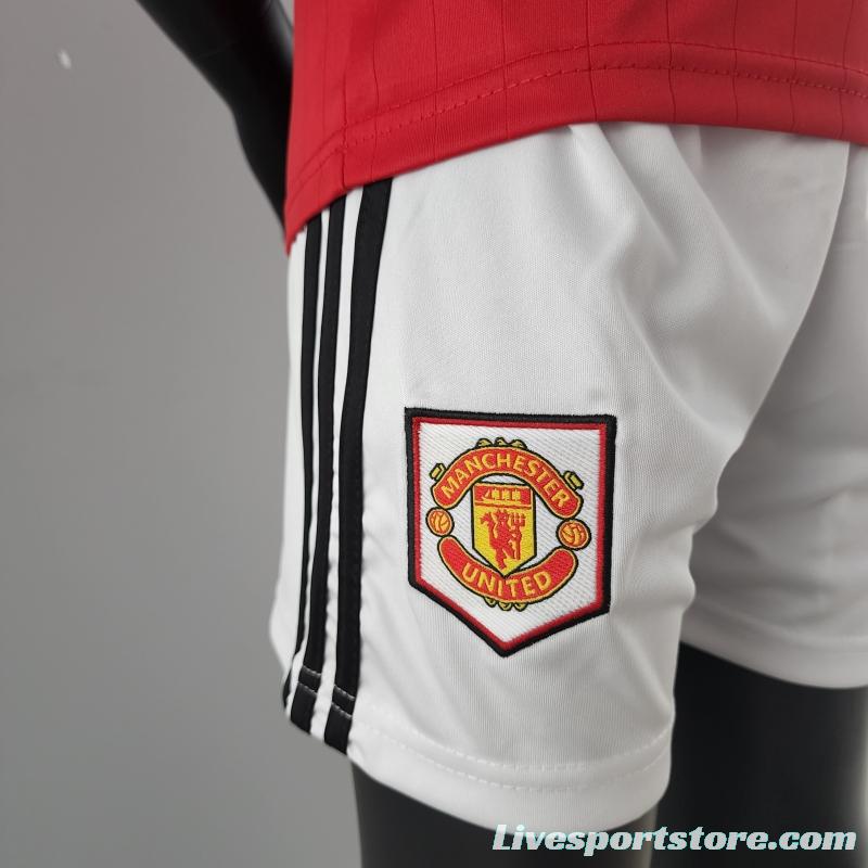 22/23 Kids Manchester United Home SIZE16-28 Soccer Jersey