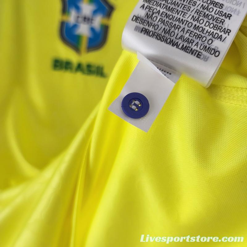 2022 Woman Brazil World Cup Jersey Home Soccer Jersey