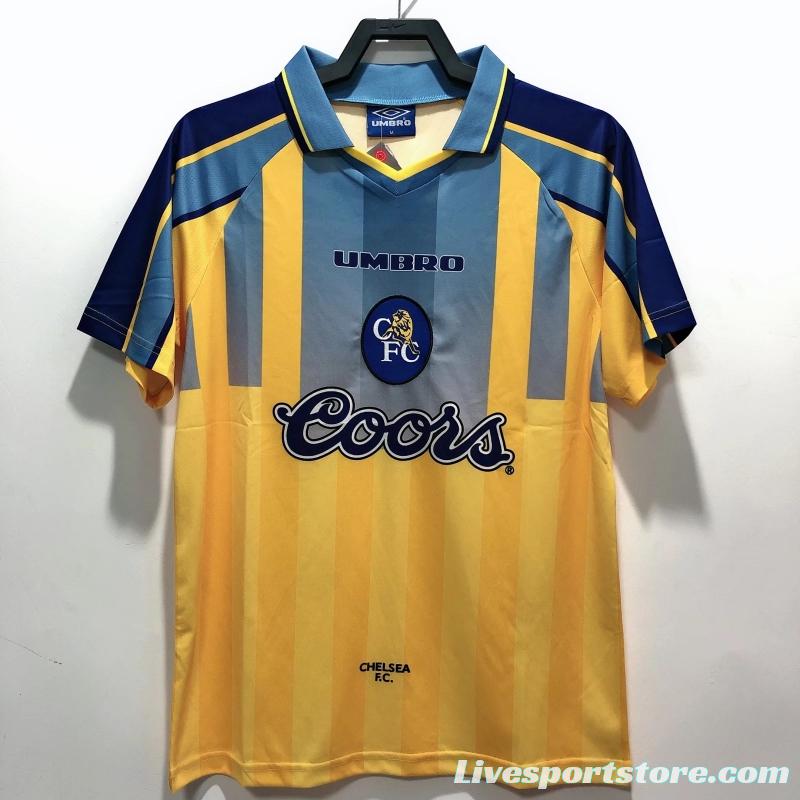 Retro 95/97 Chelsea Away Yellow Soccer Jersey