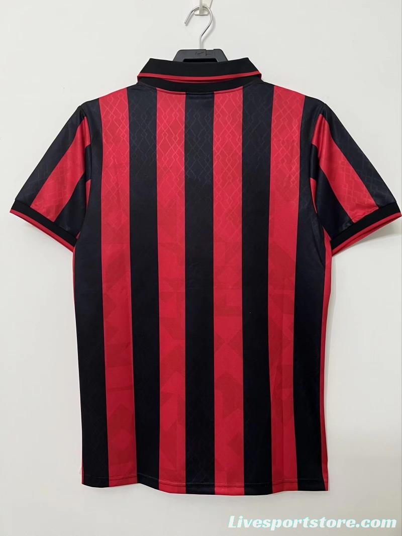 Retro 95/96AC Milan Home Soccer Jersey