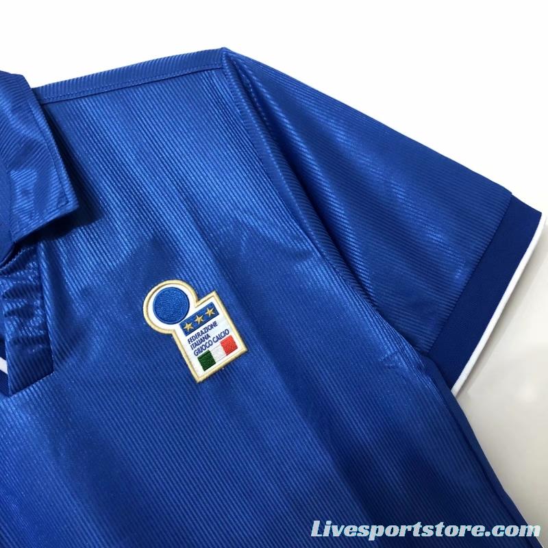 Retro 1998 Italy Home Soccer Jersey