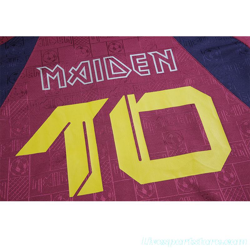 Retro 2010 West Ham United x Iron Maiden Away Jersey