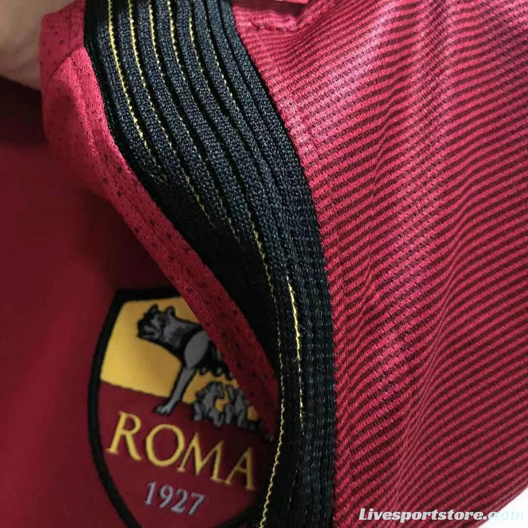 Retro 17/18 Roma Home Soccer Jersey