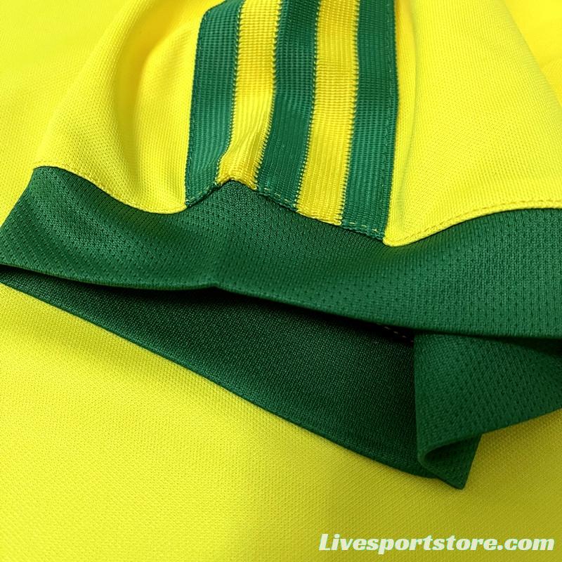 Retro 1978 Brazil Home Soccer Jersey