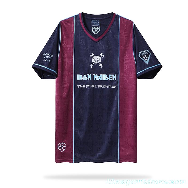 Retro 2011 West Ham United x Iron Maiden Home Jersey