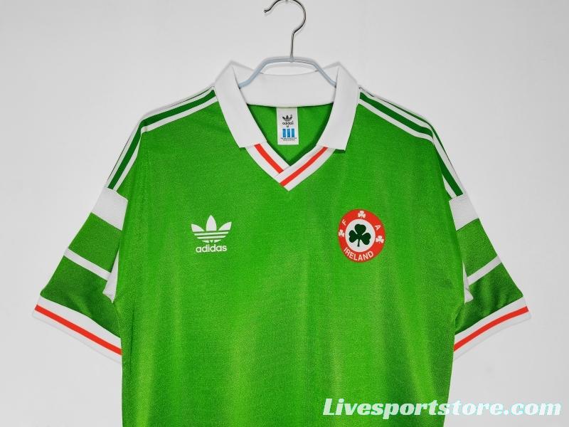 Retro 1988/90 Ireland Home Soccer Jersey