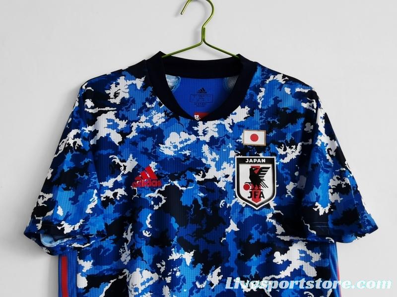 Retro Player Version 2020 Japan Home Soccer Jersey