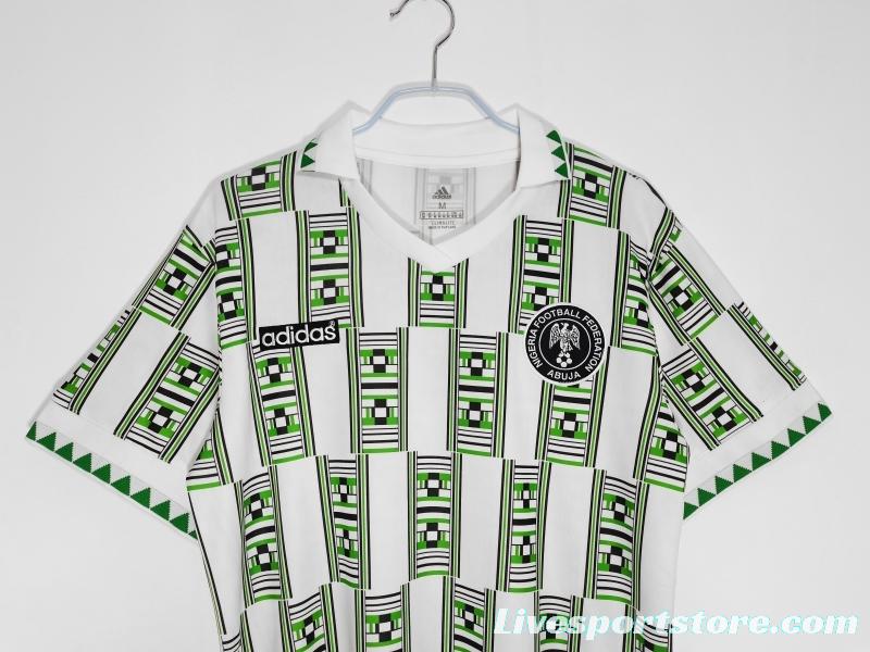 Retro 1994 Nigeria Away Soccer Jersey