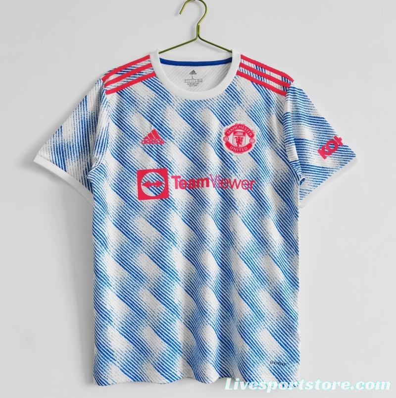 Retro 2021/22 Manchester United Away Soccer Jersey