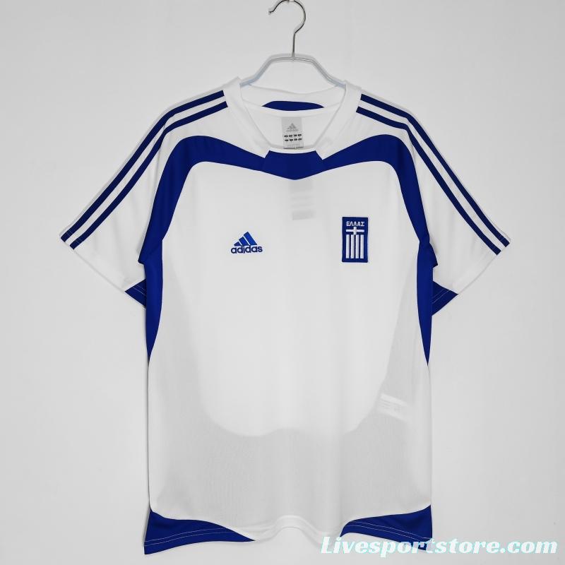 Retro 2004 Greece Away Soccer Jersey