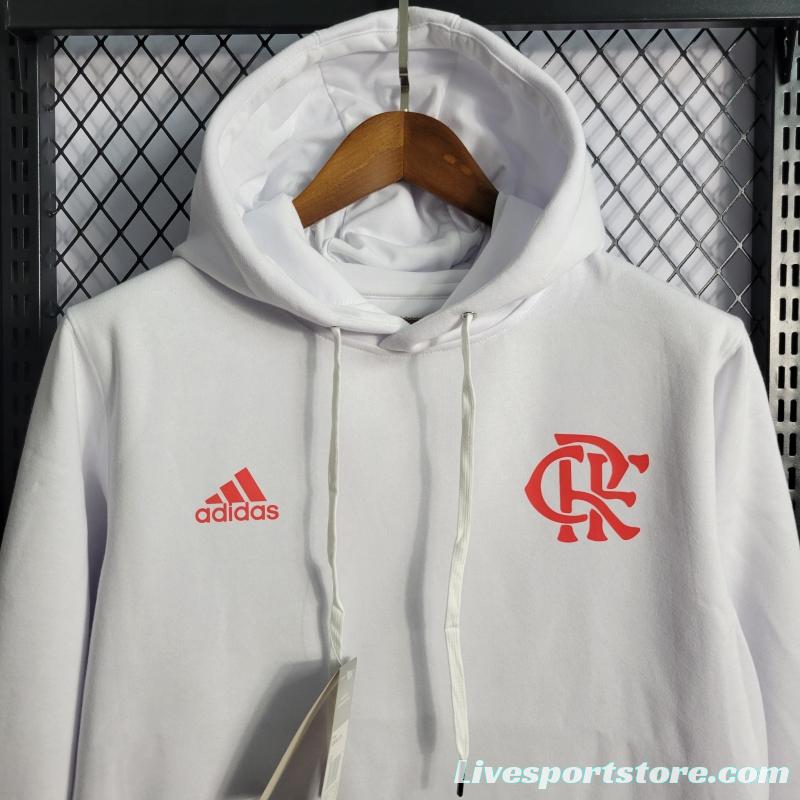 2022 Flamengo Men's And Women's Hoodie White