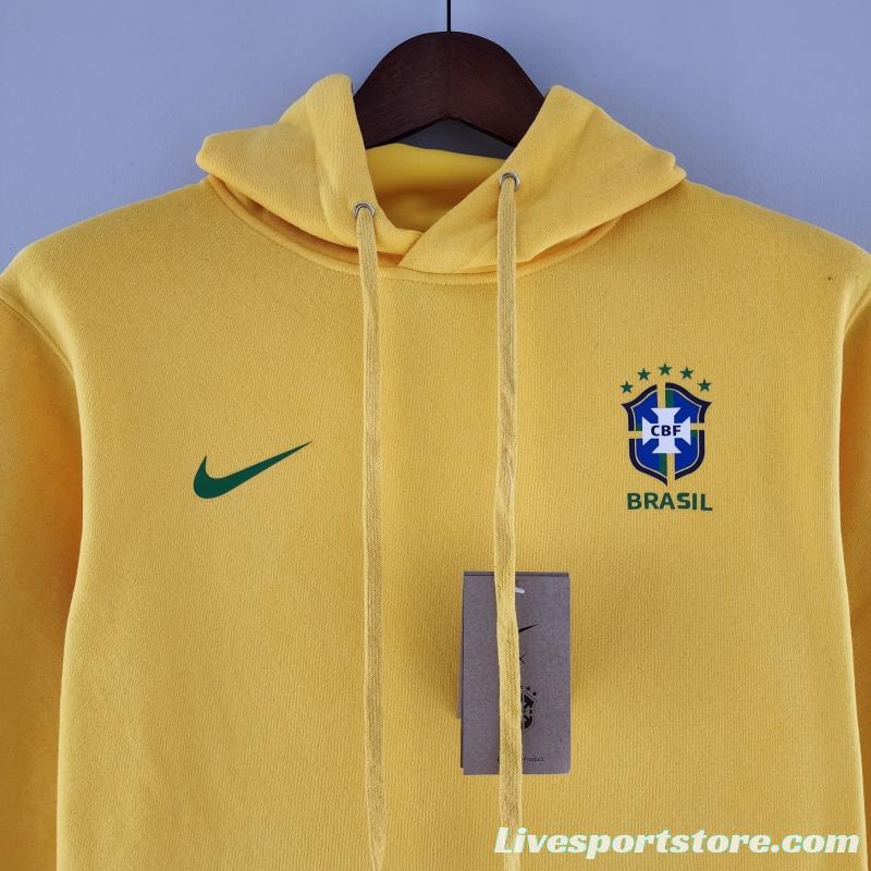 2022 Brazil Hoodie Yellow