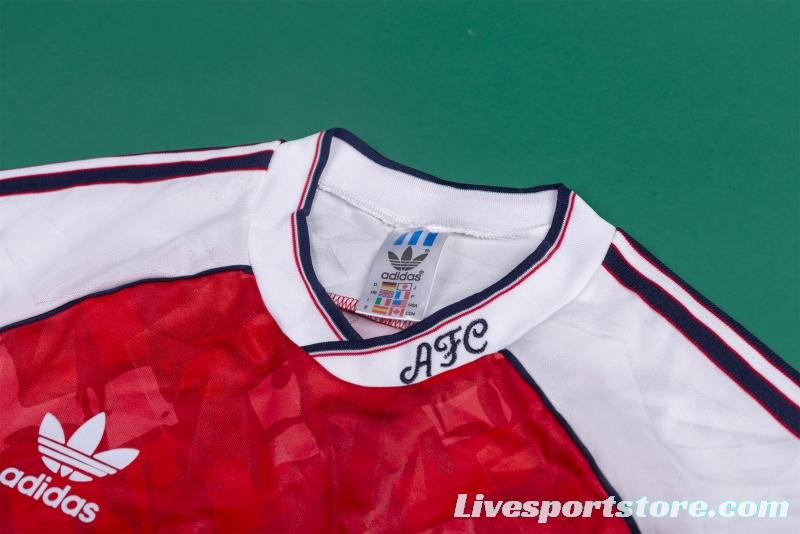 Retro 90/92 Arsenal Home Soccer Jersey