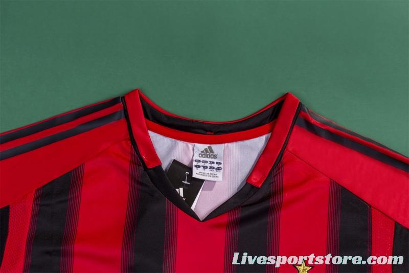 RETRO 04/05 AC Milan Home Soccer Jersey