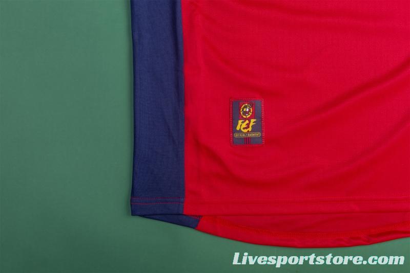 Retro 1998 Spain Home Soccer Jersey