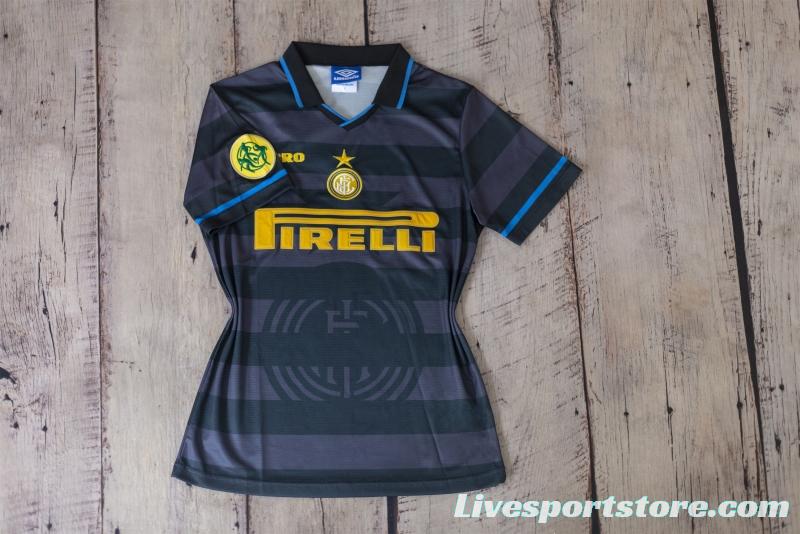 RETRO 97/98 Second Away Game Of Inter Milan Soccer Jersey