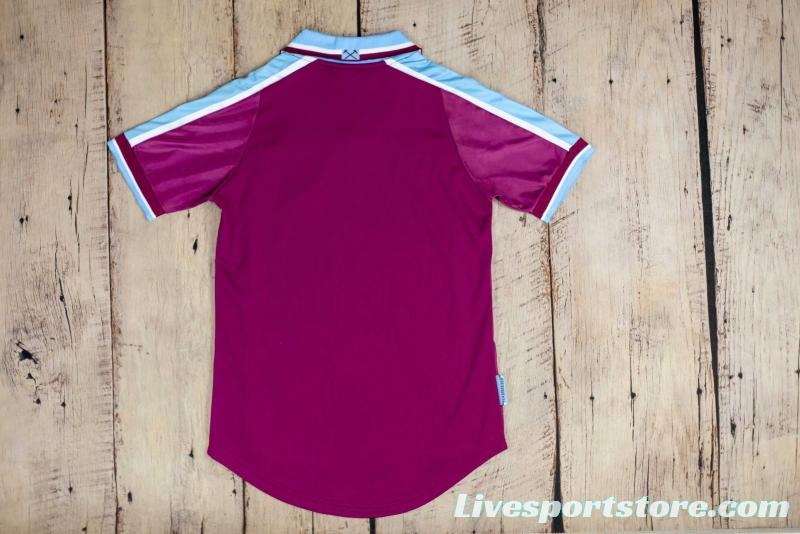 Retro 99/01 West ham United Home Soccer Jersey