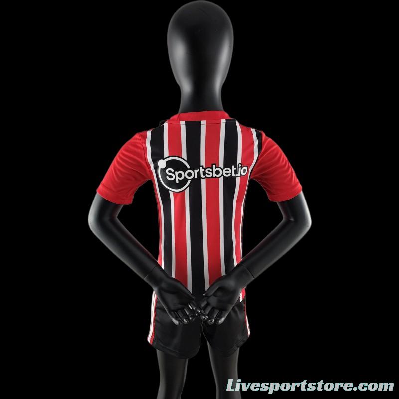 22/23 Kids Sao Paulo Away SIZE16-28 Soccer Jersey