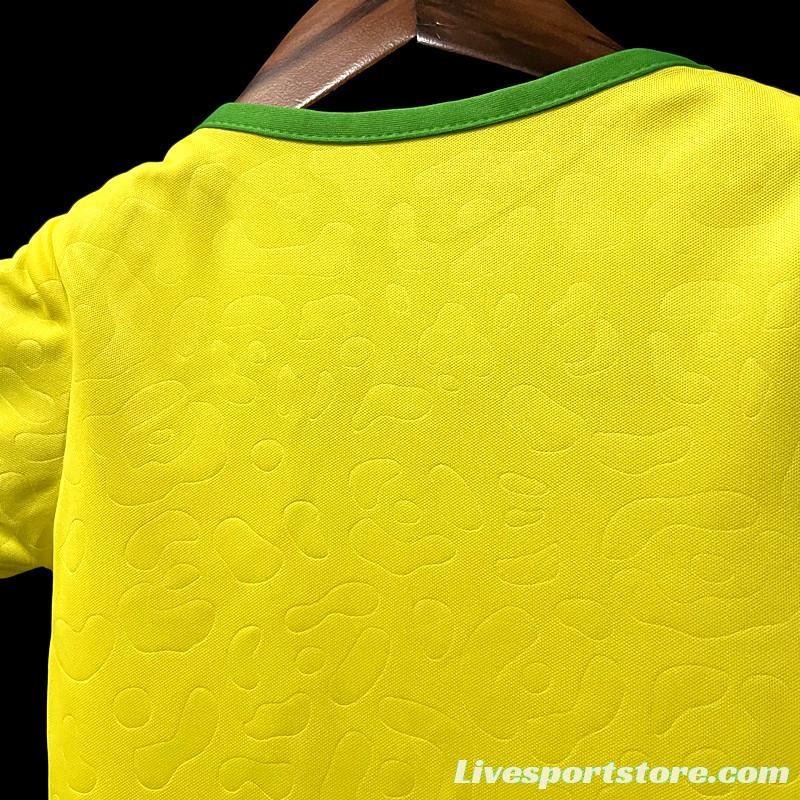 2022 Brazil Home Baby Soccer Jersey