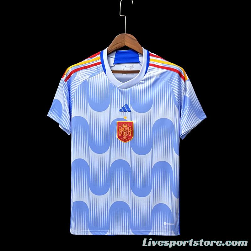 2022 Spain Away Soccer Jersey