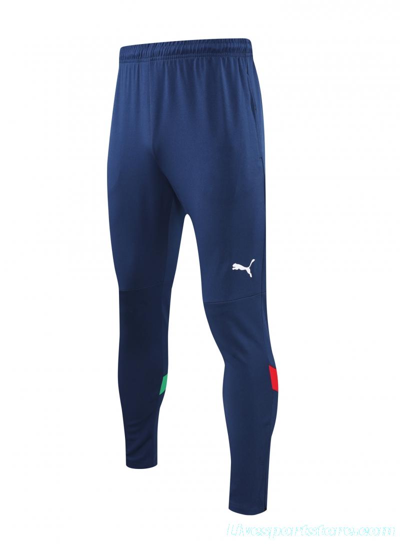 2022 Italy Blue Half Zipper Tracksuit