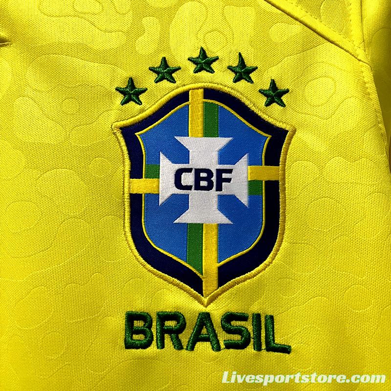 Long sleeve 2022 Brazil Home Jersey