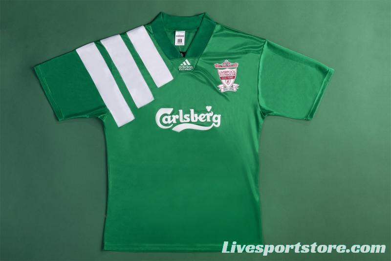 RETRO 92/93 Liverpool Away Soccer Jersey