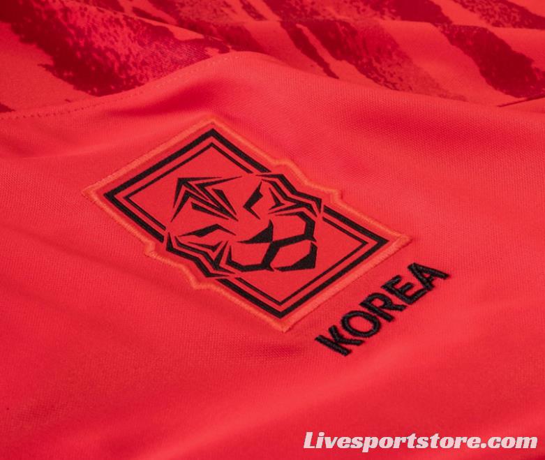 2022 Korea Home Long Sleeve Jersey