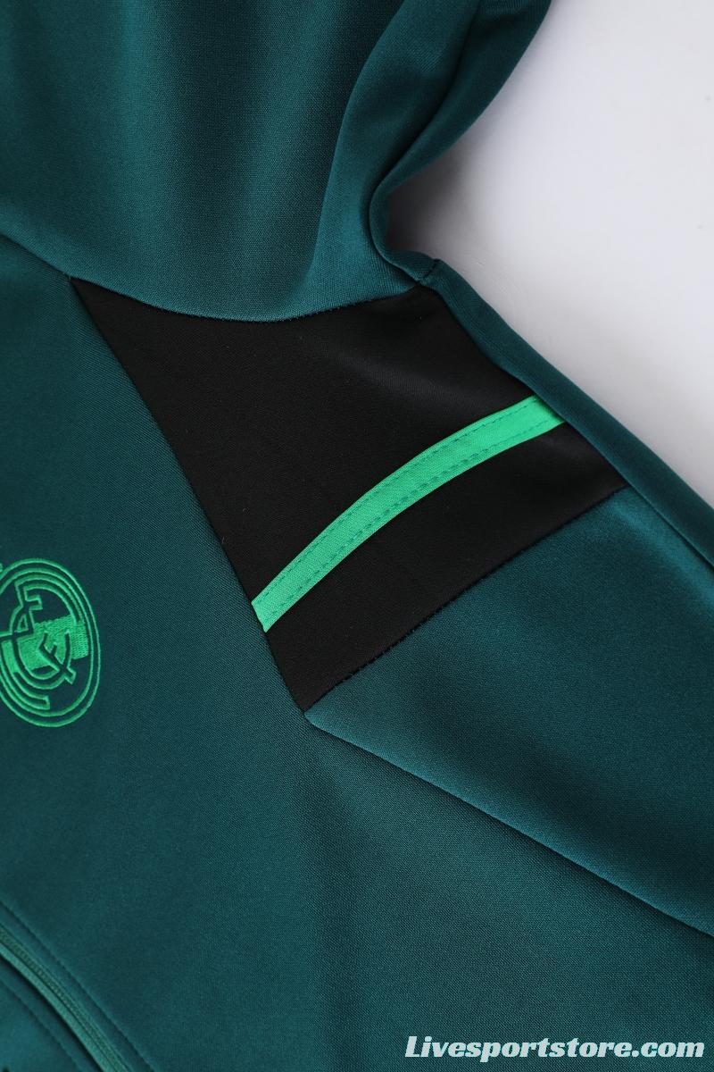 2022 Mexico Deep Green Full Zipper Tracksuit